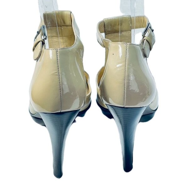 COLE HAAN Shoes Beige Size 9B Patent Leather Heels - Picture 4 of 11